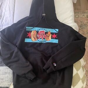 Barstool sports Chicago Champion hooded sweatshirt
